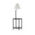 Glass End Table Floor Lamp, Matte Black Glass End Table Floor Lamp, Matte Black
