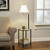Glass End Table Floor Lamp, Matte Black Glass End Table Floor Lamp, Matte Black