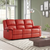Zuriel Reclining Motion Sofa, Luxurious Faux Leather,  in Red PU Zuriel Reclining Motion Sofa, Luxurious Faux Leather,  in Red PU