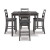 Signature Design by Ashley Casual Bridson Counter Height Dining Table and Bar Stools (Set of 5) Gray Signature Design by Ashley Casual Bridson Counter Height Dining Table and Bar Stools (Set of 5) Gray