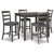 Signature Design by Ashley Casual Bridson Counter Height Dining Table and Bar Stools (Set of 5) Gray Signature Design by Ashley Casual Bridson Counter Height Dining Table and Bar Stools (Set of 5) Gray