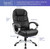 Homall Office Computer Desk Chair, High Back Ergonomic, PU Leather, Adjustable Height Swivel Task Chair with Padded Armrests and Lumbar Support, Black Homall Office Computer Desk Chair, High Back Ergonomic, PU Leather, Adjustable Height Swivel Task Chair with Padded Armrests and Lumbar Support, Black