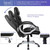 Homall Office Computer Desk Chair, High Back Ergonomic, PU Leather, Adjustable Height Swivel Task Chair with Padded Armrests and Lumbar Support, Black Homall Office Computer Desk Chair, High Back Ergonomic, PU Leather, Adjustable Height Swivel Task Chair with Padded Armrests and Lumbar Support, Black