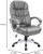 Homall Office Computer Desk Chair, High Back Ergonomic, PU Leather, Adjustable Height, Swivel Task Chair with Padded Armrests and Lumbar Support, Gray Homall Office Computer Desk Chair, High Back Ergonomic, PU Leather, Adjustable Height, Swivel Task Chair with Padded Armrests and Lumbar Support, Gray