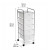 5 Drawer Storage Rolling Cart Organizer for Craft Office by Simply Tidy, Clear 5 Drawer Storage Rolling Cart Organizer for Craft Office by Simply Tidy, Clear