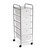 Set of 2, 5 Drawer Storage Rolling Cart Organizer for Craft Office by Simply Tidy, Clear Set of 2, 5 Drawer Storage Rolling Cart Organizer for Craft Office by Simply Tidy, Clear