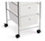 Set of 2, 5 Drawer Storage Rolling Cart Organizer for Craft Office by Simply Tidy, Clear Set of 2, 5 Drawer Storage Rolling Cart Organizer for Craft Office by Simply Tidy, Clear