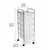 Set of 2, 5 Drawer Storage Rolling Cart Organizer for Craft Office by Simply Tidy, Clear Set of 2, 5 Drawer Storage Rolling Cart Organizer for Craft Office by Simply Tidy, Clear