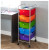 Set of 2, 5 Drawer Storage Rolling Cart Organizer for Craft Office by Simply Tidy, Rainbow Set of 2, 5 Drawer Storage Rolling Cart Organizer for Craft Office by Simply Tidy, Rainbow
