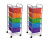 Set of 2, 5 Drawer Storage Rolling Cart Organizer for Craft Office by Simply Tidy, Rainbow Set of 2, 5 Drawer Storage Rolling Cart Organizer for Craft Office by Simply Tidy, Rainbow