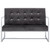 2-Seater Sofa with Armrests Dark Gray Chrome and Velvet 2-Seater Sofa with Armrests Dark Gray Chrome and Velvet