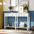 Console Table Sofa Table with Storage Console Tables for Entryway with Drawers and Shelf Rectangular Living Room Table Solid Wood Long (Antique White) AL Console Table Sofa Table with Storage Console Tables for Entryway with Drawers and Shelf Rectangular Living Room Table Solid Wood Long (Antique White) AL