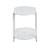 White Side End Table 24 inches 2-Tiers Oval Nightstand, Modern Marble Small Table Coffee Tea Sofa Table for Living Room Indoor Balcony White Side End Table 24 inches 2-Tiers Oval Nightstand, Modern Marble Small Table Coffee Tea Sofa Table for Living Room Indoor Balcony