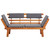 2-in-1 Garden Daybed with Cushion 74.8" Solid Acacia Wood