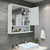Bathroom Double Mirror Door Wall Mount Storage Wood Cabinet Bathroom Double Mirror Door Wall Mount Storage Wood Cabinet