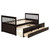 Captain's Bed Twin Daybed with Trundle Bed and Storage Drawers, Expresso