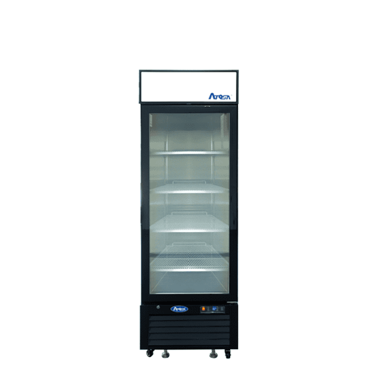 Black One (1) Glass Door Merchandiser Cooler East Coast