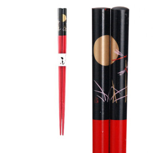 9"L CHOPSTICK RBT/MOON-RD - 50/case