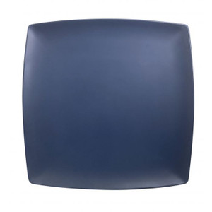12" x 12", 1" Deep, Square Plate, Classic Stone Blue Dinnerware - 12/case
