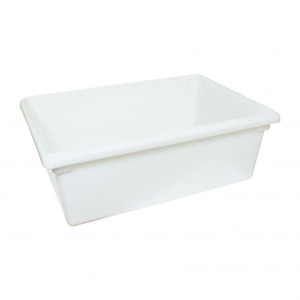 18" x 26" x 9", 13 Gallon Food Storage Box, White Color, Polypropylene, withstand temperature from -40°F up to 160°F/EACH