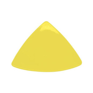 Stoneware Triangular Flat Plate Yellow 8 1/2" - 2dz/case