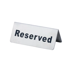 Sign Table Tent SS "Reserved" - 1ea/case