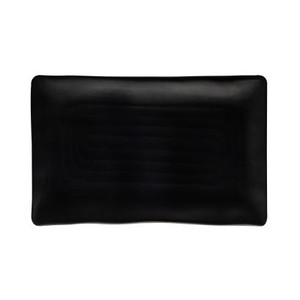 Rectangular Platter – 8 Inch, Matte Black Finish Melamine, 48/Case