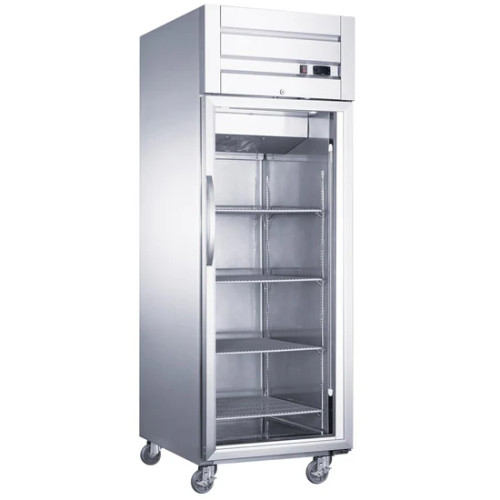 28" Top Mount Single Glass Door Commercial Reach-in Refrigerator