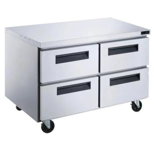 48" 4-Drawer Undercounter Commercial Refrigerator in Stainless Steel