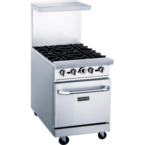 24" Gas Range with Four (4) Open Burners