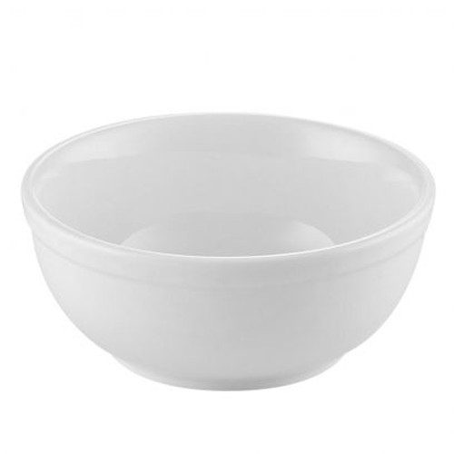 Porcelain Round Nappie Bowl – 15 oz., Super White, 36/Case