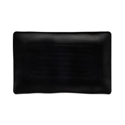 Cloud Platter – 16", Matte Black, Melamine, 12/Case