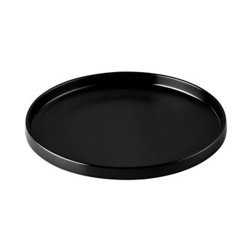 Round Plate – 9 7/8", Matte Black Melamine, 24/Case
