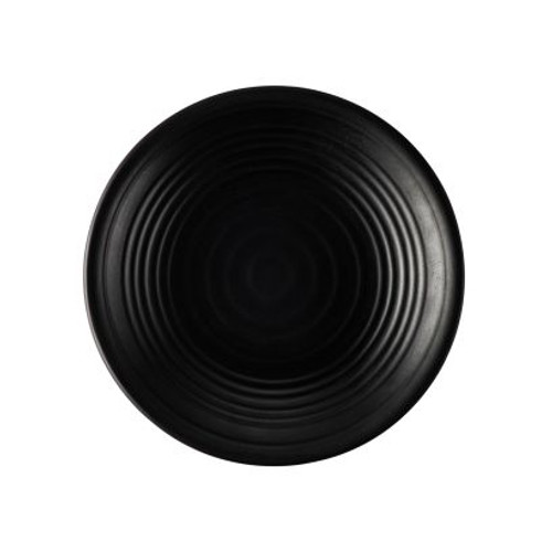 Centennial Plate – 9", Round, Matte Black Melamine, 24/Case