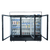Black Cabinet Three (3) Glass Door Merchandiser Cooler 81" HINGED
