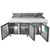 93″ Refrigerated Pizza Prep. Table