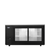 69″ Black Shallow Depth Back Bar Cooler with Sliding Glass Doors