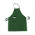 Chef Regalia, Full-Length Bib Aprons with Pocket. 65/35 Poly/Cotton , 33"x26", Green/EACH