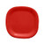 11" x 11" Round Square Plate, Passion Red/EACH