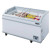 56" Commercial White Mobile Chest Freezer w/ (4) Baskets