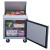 29" 1-Door Commercial Food Prep Table Refrigerator in Stainless Steel with Mega Top