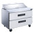 36" 2-Drawer Commercial Food Prep Table Refrigerator in Stainless Steel