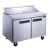 60" 2-Door Commercial Food Prep Table Refrigerator in Stainless Steel