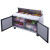 60" 2-Door Commercial Food Prep Table Refrigerator in Stainless Steel