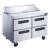 60" 4-Drawer Commercial Food Prep Table Refrigerator in Stainless Steel with Mega Top