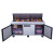 72" 3-Door Commercial Food Prep Table Refrigerator in Stainless Steel with Mega Top