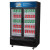 Commercial Glass Swing 2-Door Merchandiser Refrigerator in Black (54 1/8" x 31 7/8" x 79 1/2")