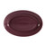 Embossed Porcelain Oval Platter Plum 11 3/4" - 1dz/case