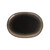 Reactive Glaze Porcelain Venus Platter Midnight Black/Desert Beige 10" - 1dz/case