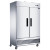 47" Compact 2-Door Commercial Refrigerator in Stainless Steel
